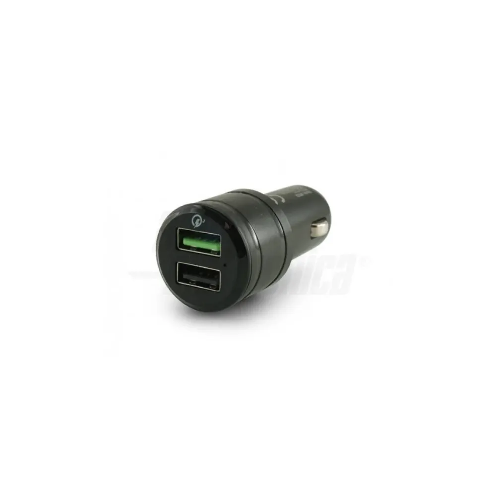 Caricatore USB da Auto 18W con Quick Charge 3.0 - 2 Porte