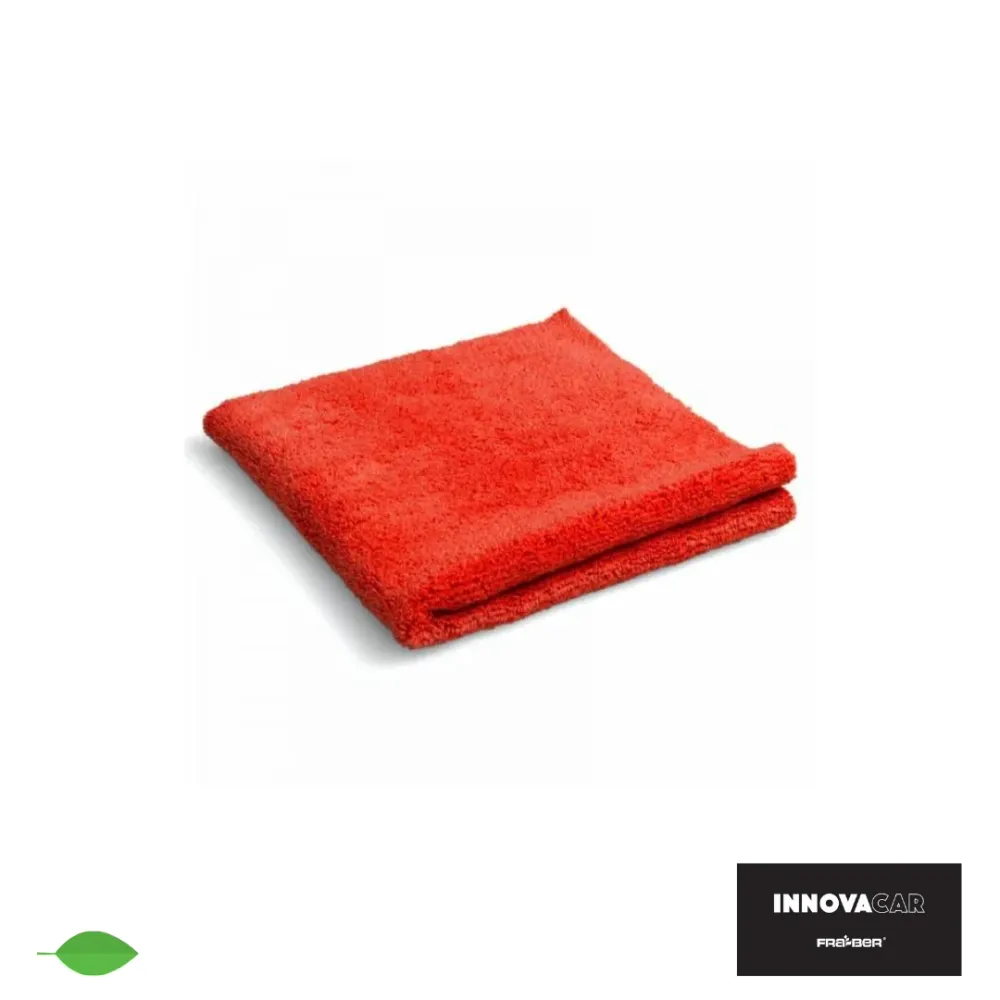 Double Face Towel - Panno morbido rimuovi polish, cere e quick detailer ROSSO