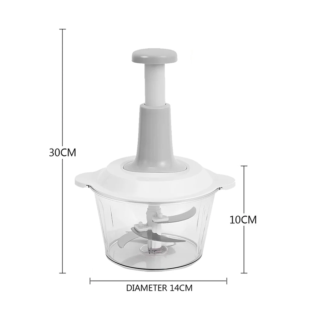 Quick Chop Tritatutto Manuale con Lame Acciaio