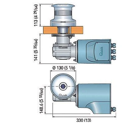 QUICK VERRICELLO TUMBLER TB3 700 W 12V CON CAMPANA