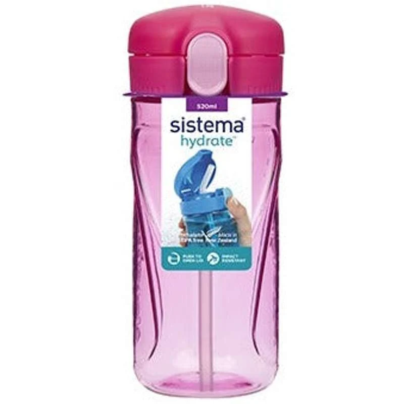 Sistema Bottiglia d'acqua - Tritan Quick Flip - 520ml - Rosa