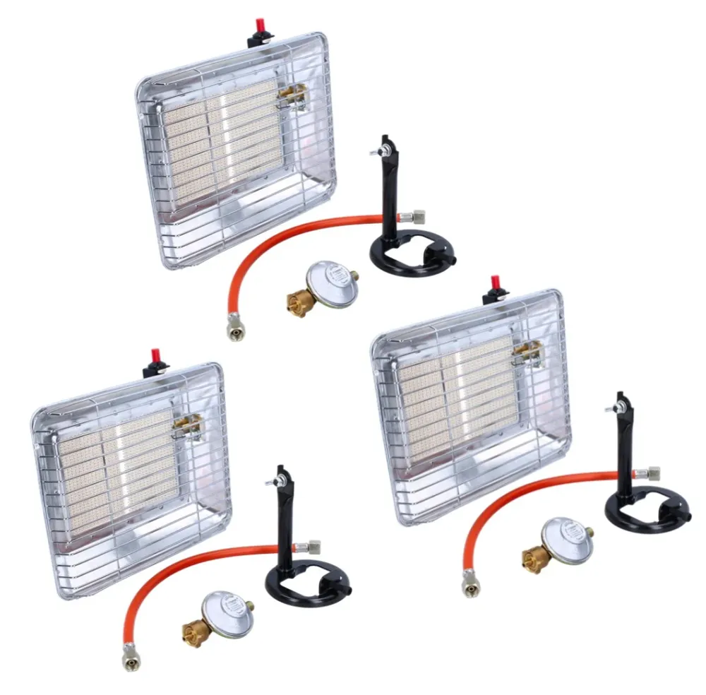 Rothenberger Industrial Set 3x Riscaldatori gas Eco Piezo ( 3x 35985 ) 2,7 kW - 4,2 kW per bombole di gas propano 5 kg e 1...