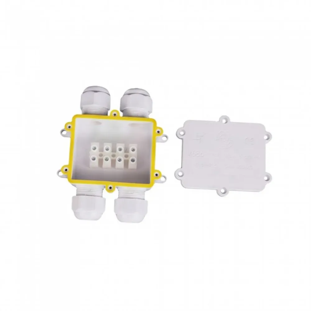 SKU 5983 VT-871 V-TAC Scatola di Derivazione con 4 Terminali 8-12mm Colore Bianco IP68