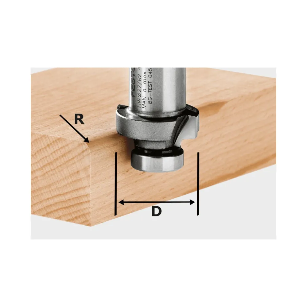 Festool HW R4-OFK 500 Fresa per arrotondare 27,0 x 4,0 mm ( 490094 ) per fresa per bordi OFK 500