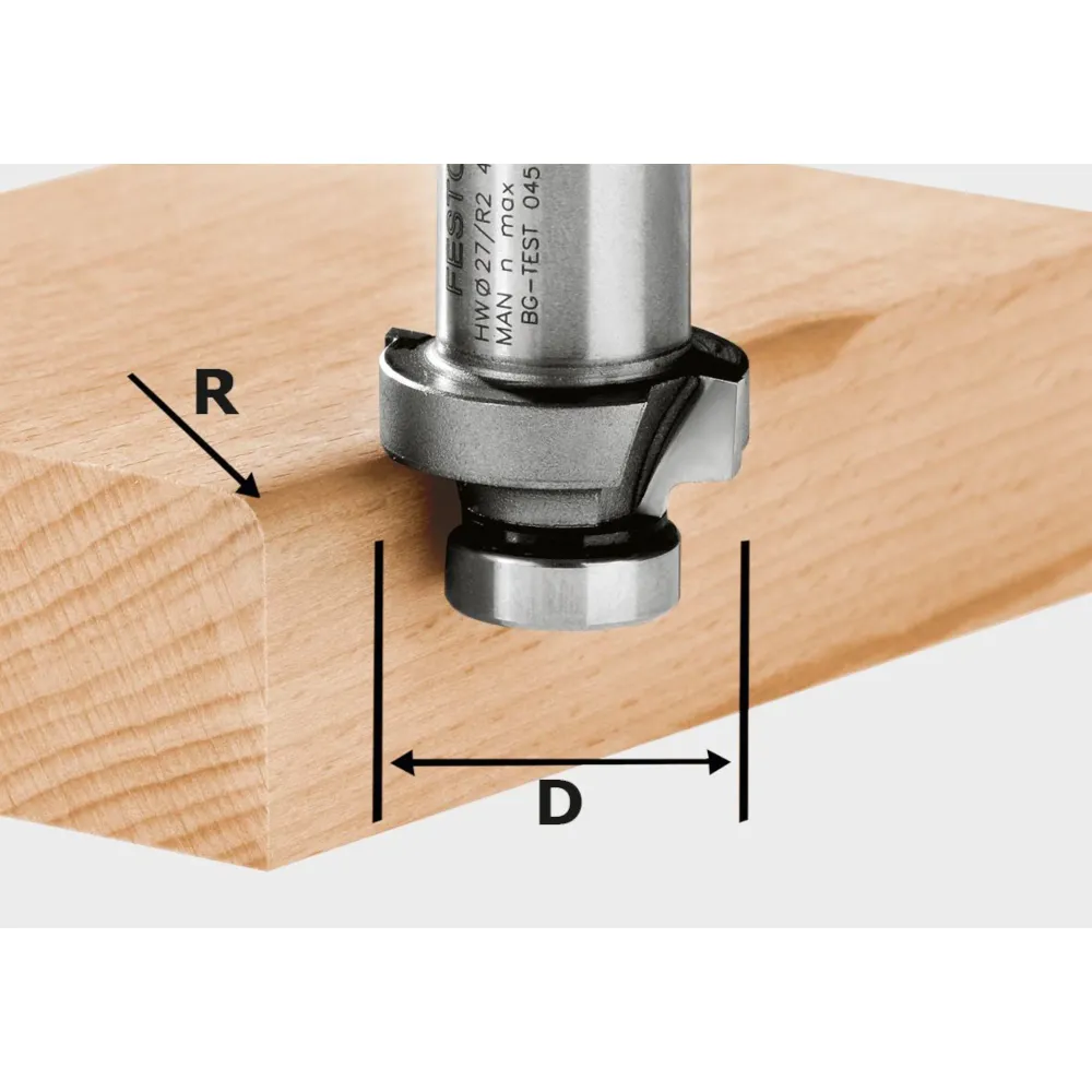 Festool HW R5-OFK 500 Fresa per arrotondare 27 x 5,0 mm ( 490095 ) per fresa per bordi OFK 500