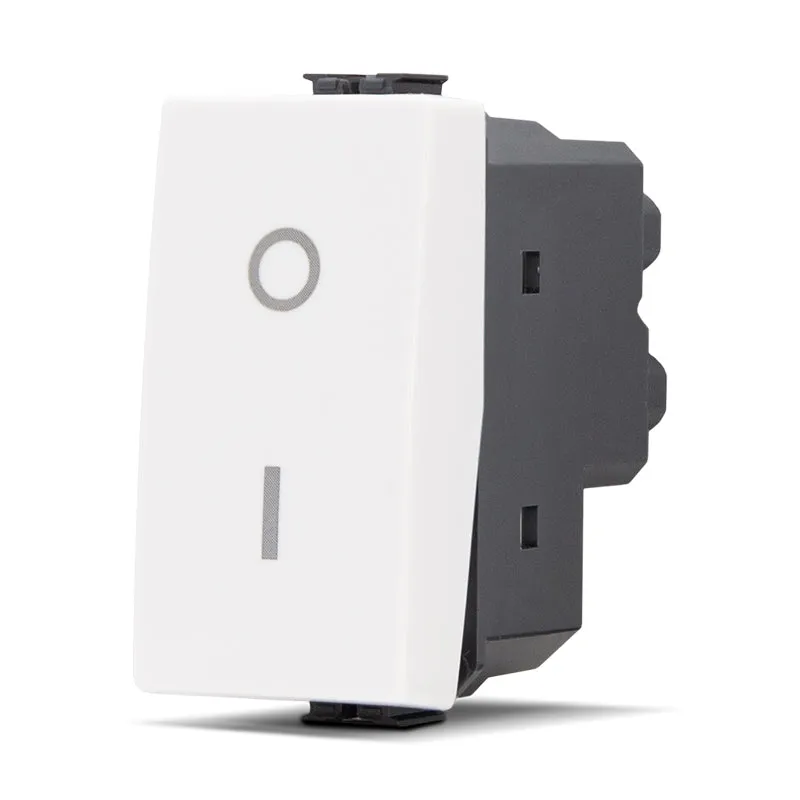 Interruttore bipolare 01 (16A-250V) JOY BIANCO compatibile matix 502B MAPAM