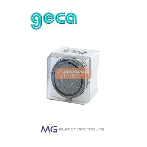 INTERRUTTORE ORARIO GIORNALIERO MECCANICO DA PARETE LOGIC 171 – GECA