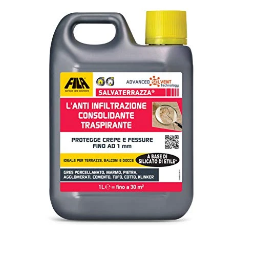 SALVATERRAZZA, Idrorepellente per Terrazzi ed Esterni ad Azione Consolidante...