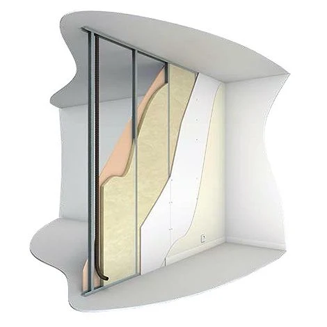 Knauf - Lana vetro rotoli "Deciwool" spessore cm. 7 per isolamento termico e acustico