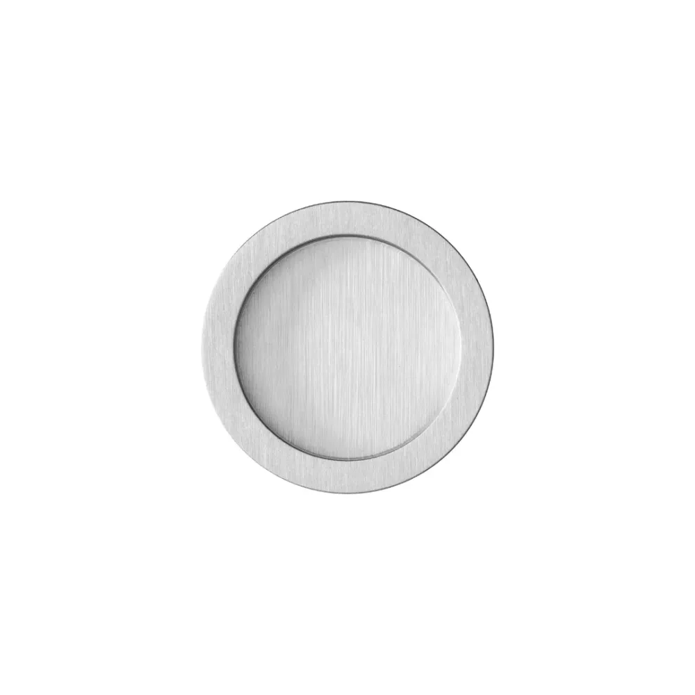 Eclisse - Kit di chiusura cieco mod. Easy con levetta per ante scorrevoli legno, cromo satinato