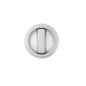 Eclisse - Kit di chiusura con nottolino cromo satinato mod. Easy per ante scorrevoli legno