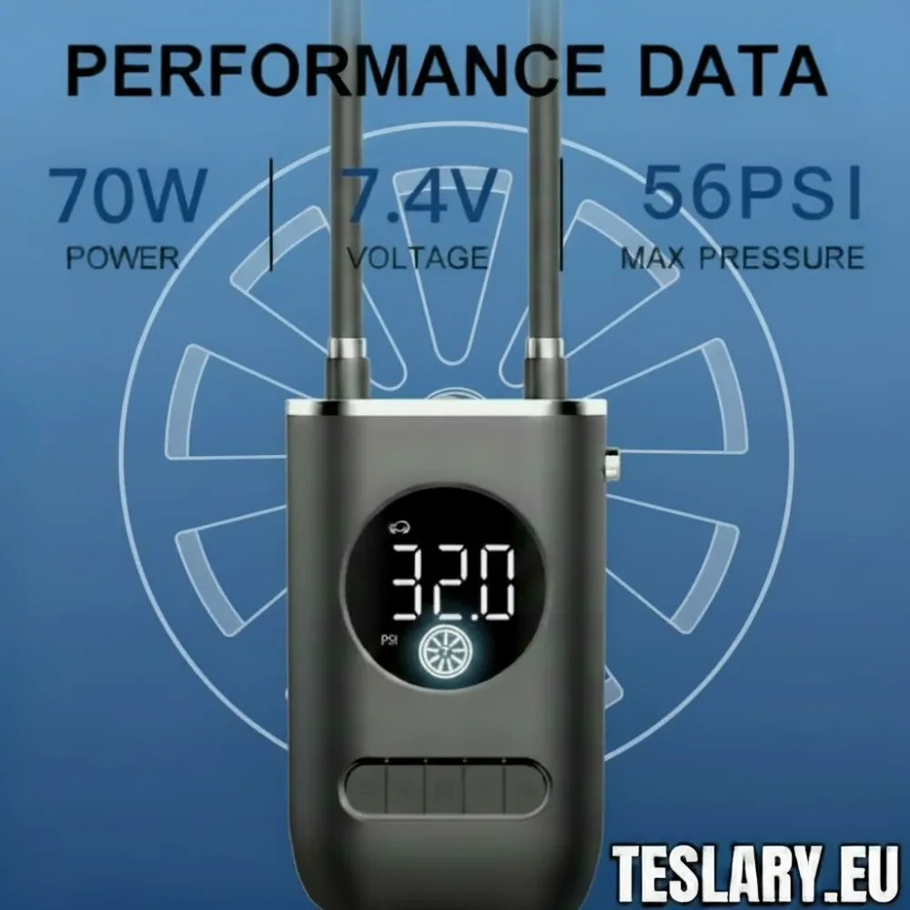 Compressore del pneumatico batteria portatile per Tesla, BYD, MG e altri veicoli elettrici