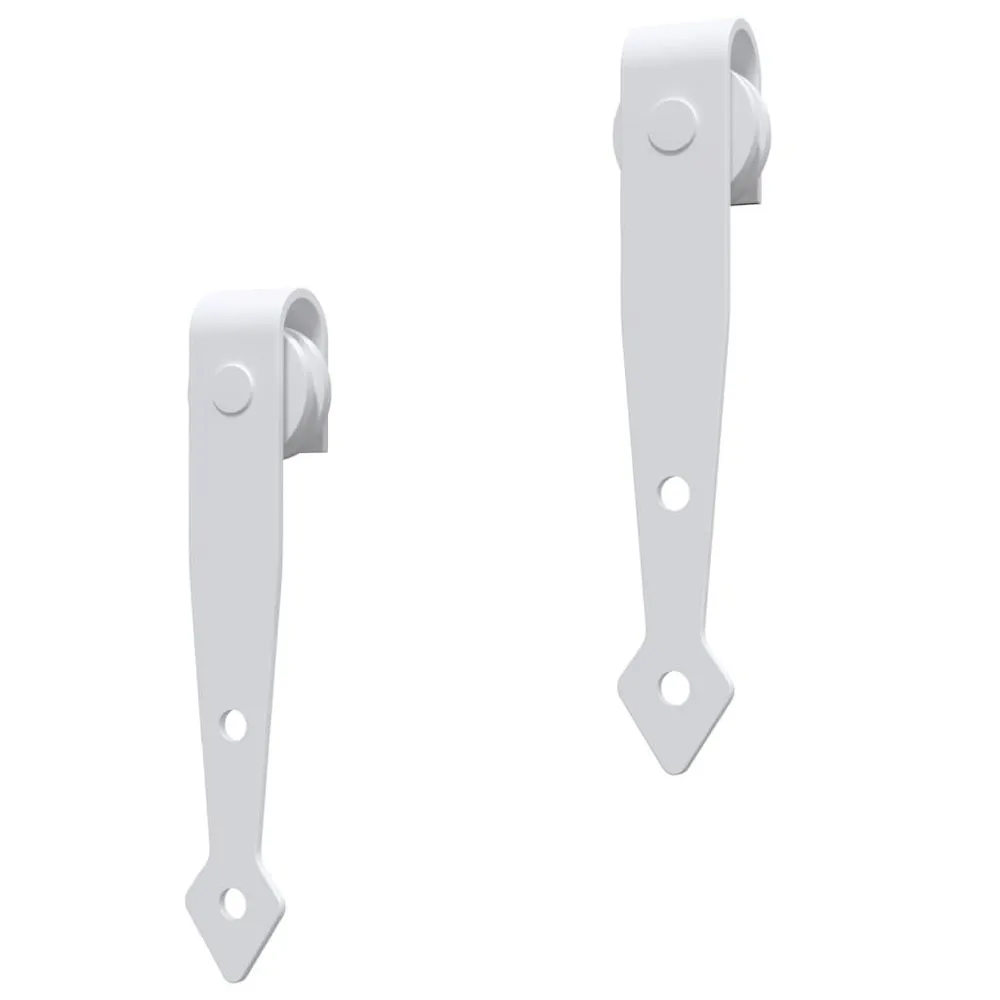 Kit Mini Anta Scorrevole Acciaio al Carbonio Bianco 122 cm
