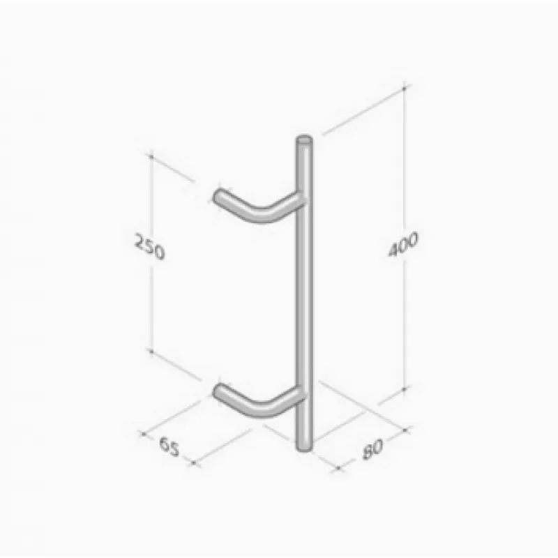 293 pba Maniglione Acciaio Inox AISI 316L Montaggio Pannello
