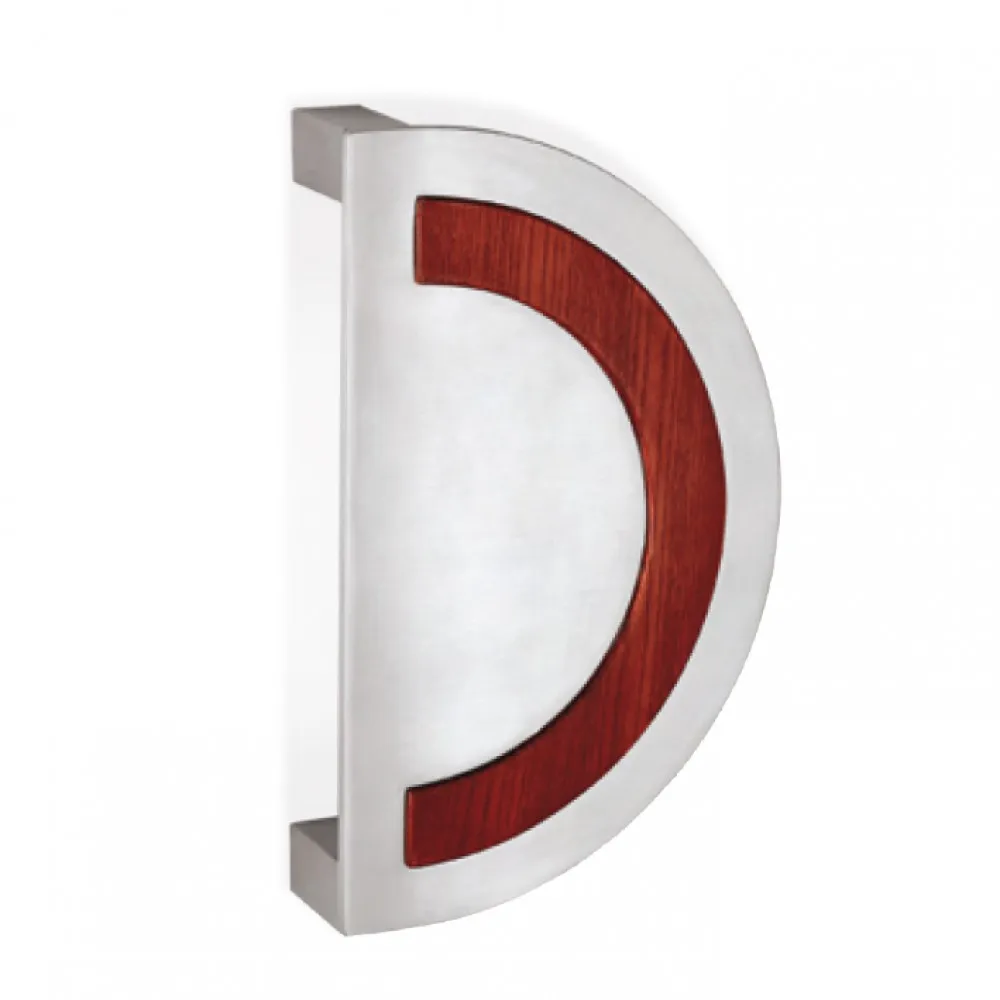 200.YOD.021 pba Maniglione Timber e Acciaio Inox AISI 316L Resistente Urti e Graffi