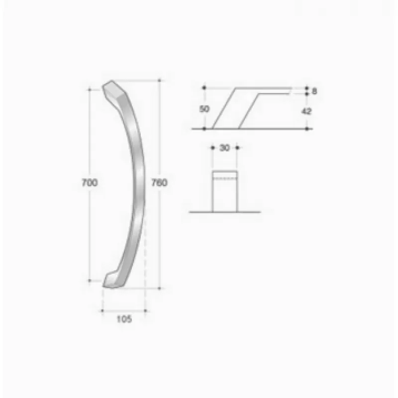 Certificato CE 200.IT.082 pba Maniglione Acciaio Inox AISI 316L