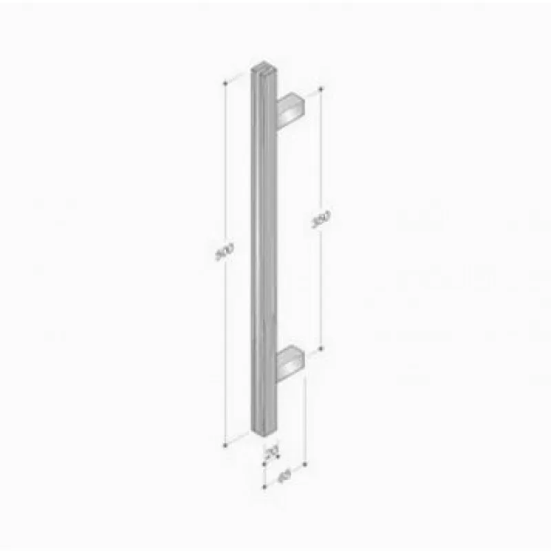 Maniglia Leva Industriale 200.YOD.211 pba Maniglione Timber e Acciaio Inox AISI 316L