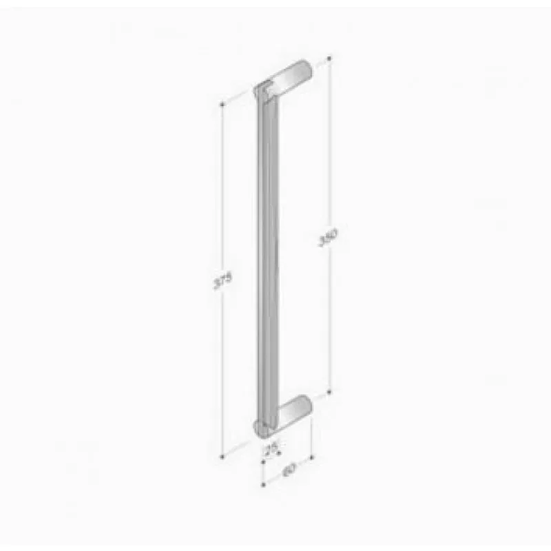 Maniglia Leva Industriale 200.YOD.301 pba Maniglione Timber e Acciaio Inox AISI 316L