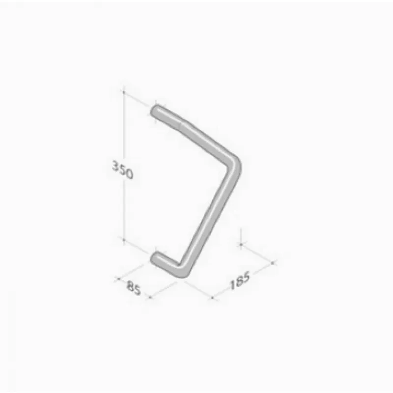 Pulsante con Protezione PVD-251 pba Maniglione Acciaio Inox Trattamento PVD