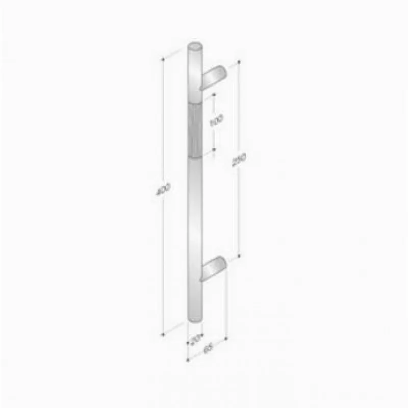 Pulsante di Emergenza 200.YOD.401 pba Maniglione Timber e Acciaio Inox AISI 316L