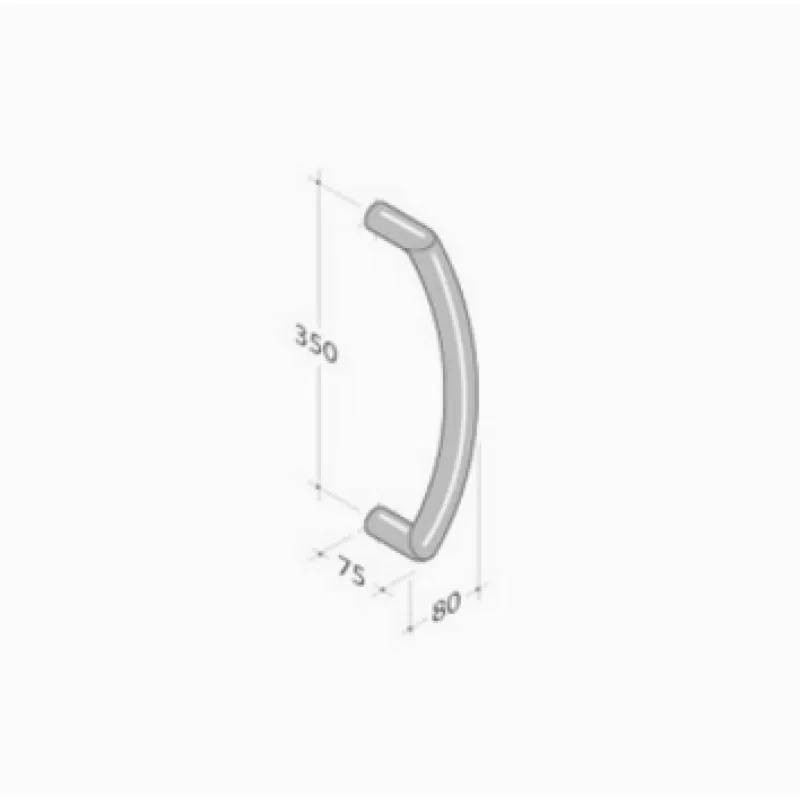 Robusto Industriale PVD-201 pba Maniglione Acciaio Inox Trattamento PVD