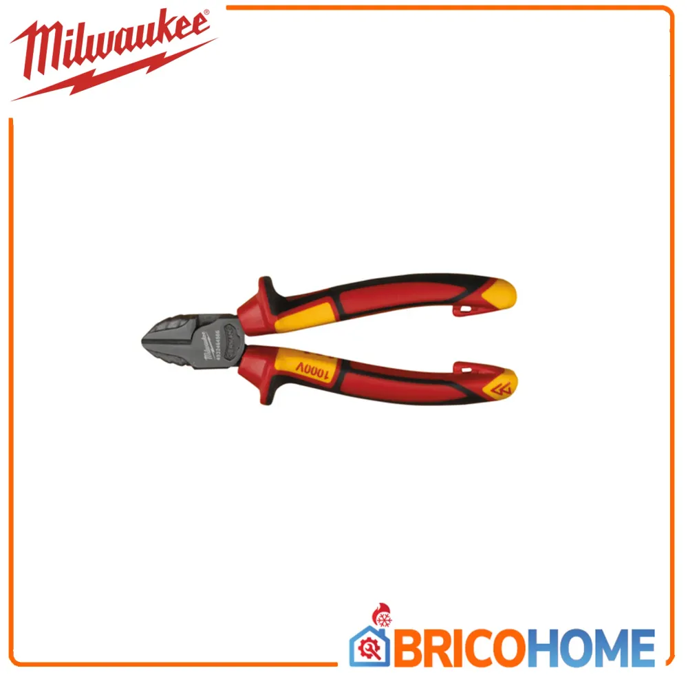 Tronchese taglienti diagonali 160mm 1.000V VDE - MILWAUKEE Supply per Quadri di Comando