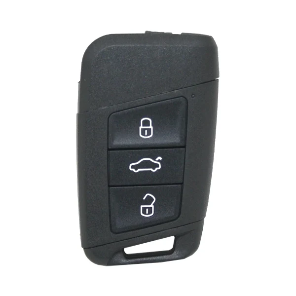 Guscio di Comando Keyless 3 Pulsanti Volkswagen - Profilo Hu162 Alluminio Anodizzato