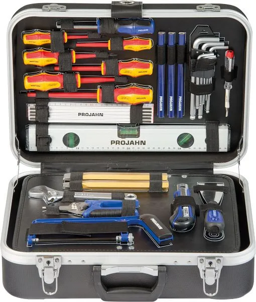 Maniglia Professionale Valigetta per utensili elettrici Projahn 128 pezzi 8683