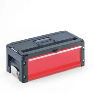 Pulsante con Protezione Valigia portautensili Metra 1 cassetto prolunga modulo rosso 10718