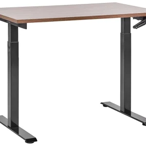 Certificato CE Scrivania regolabile Manuale Legno nero DESTINES