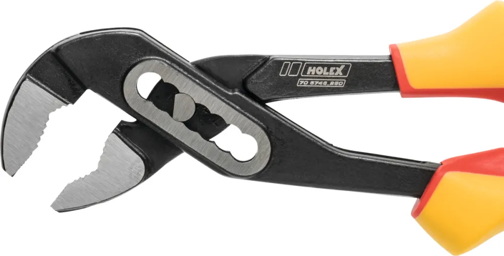 HOLEX Pinza regolabile manici rivestiti norma VDE, Lunghezza complessiva: 250 mm