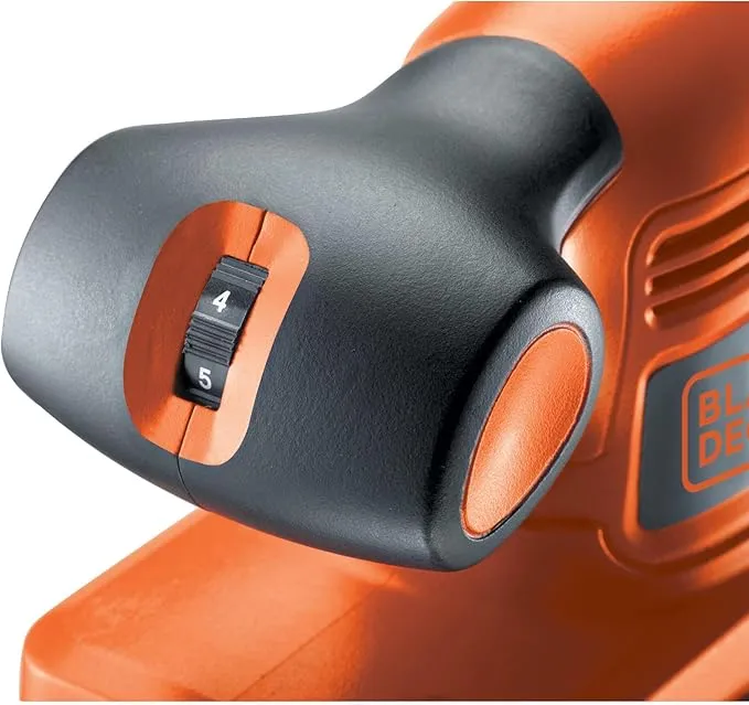 Levigatrice orbitale Nero puro & Decker 90 x 187 mm regolazione KA320EKA