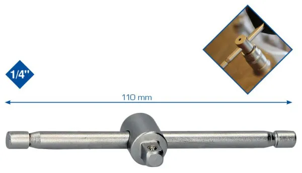 Maniglia scorrevole Brilliant Tools da 1/4" BT020902 Diametro 40mm