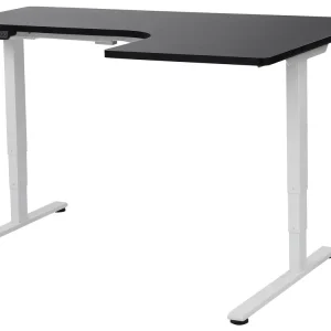 Scrivania regolabile Elettrico Destra Nero DESTINES Acciaio Inox 316