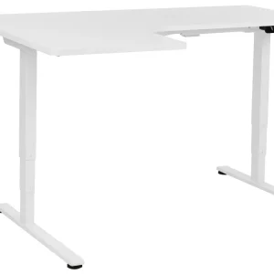 Scrivania regolabile Elettrico Sinistra Bianco DESTINES Acciaio Inox 316
