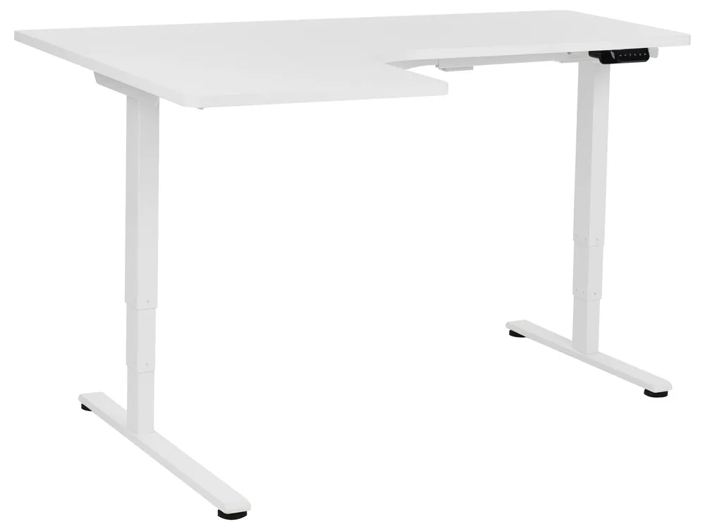 Scrivania regolabile Elettrico Sinistra Bianco DESTINES Acciaio Inox 316