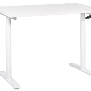 Scrivania regolabile Manuale Bianco DESTINAS Conforme Direttiva Macchine