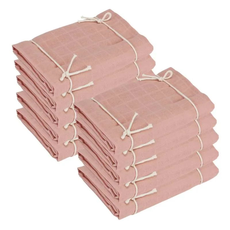 Manico Ergonomico Oh'Naturel Økologiske Stofbleer - 10-pak - Rose