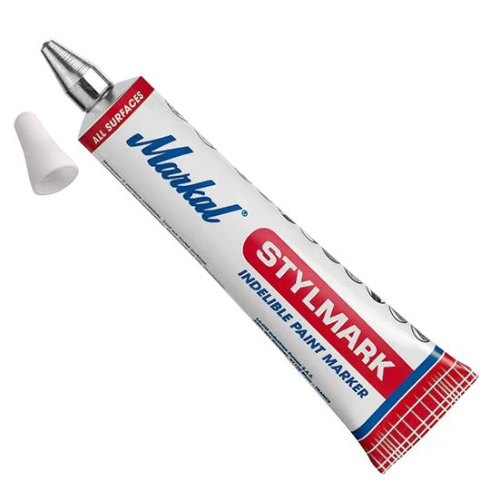 Marcatore Bianco per lamiere, metallo tubetto Stylmark Markal