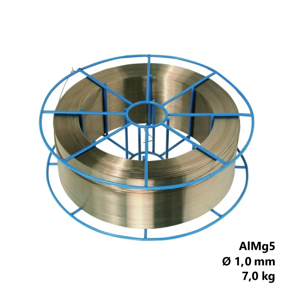Bobina filo saldatura alluminio AlMg5 diam.1,0mm bobina d.300 mm kg7,0