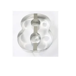 STAMPO TORTA INOX NUMERO 8 30 X 24 CM