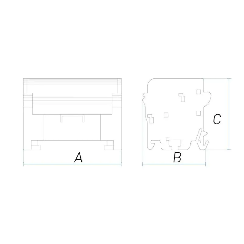 Morsettiera Modulare Tetrapolare Contact 4P 100A 7 fori per barra CM1054 | contact | cm1054