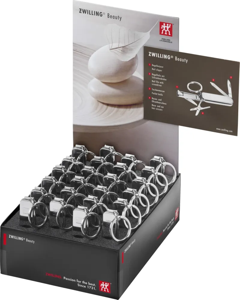 Zwilling Beauty Acciaio inossidabile multi-tool 42452-000-0 Display 24 pezzi.