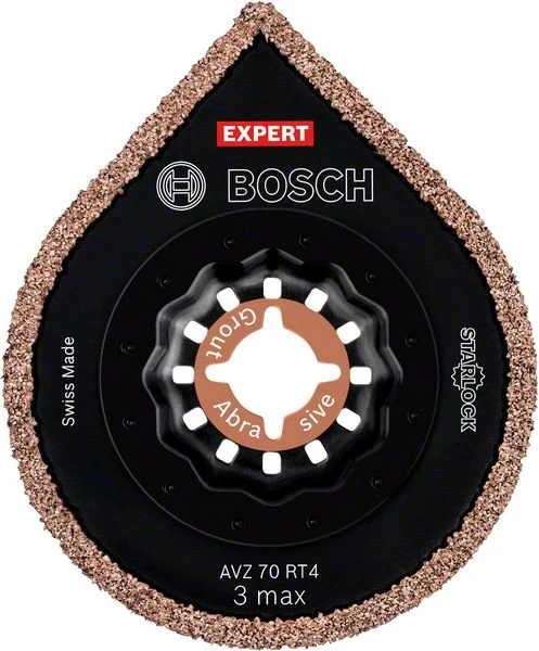 Bosch EXPERT 3 Max AVZ 70 RT4 Piastra di rimozione malta Starlock 87 x 70 mm - 10 pz. ( 2608900042 ) Bosch Professional
