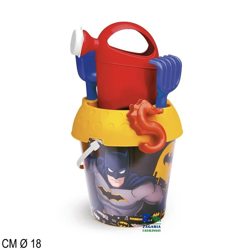 SECCHIELLO BATMAN 18 CM COMPLETO DI ACCESSORI