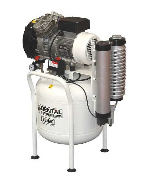 Compressore dentale ELMAG 350/8/50W - piedi EXTREME 2D 50L 2.00CV incluso essiccatore ad adsorbimento 21107
