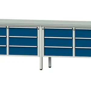 Anello Passacavo Metallico Banchi da lavoro ANKE banco da lavoro box modello 108 V 2800 x 700 x 900 mm RAL 7035/5010 ZBP 5...