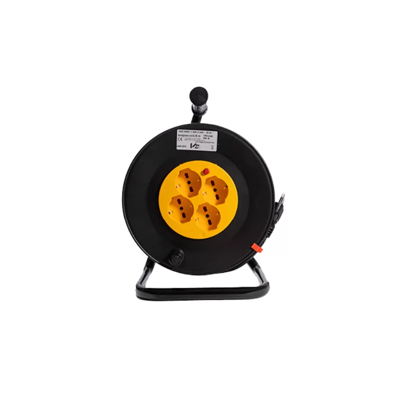 Avvolgicavo civile - mt.50 - 4 prese 10/16 | Materiale EPDM