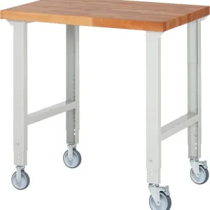 Banco da lavoro mobile RAU (regolabile altezza) 7000-1 1000x700x950-1000 mm 2 ruote fisse e girevoli ciascuna 05-7000-1-10...