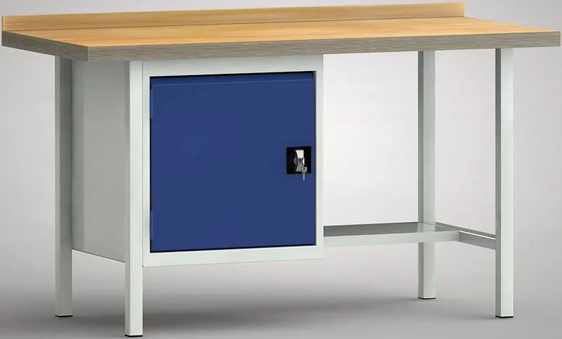 Banco da lavoro qualità KLW - 1500 x 700 x 840 mm L x P x H WS118N-1500M40-X7026 per Pannelli da 1.5mm
